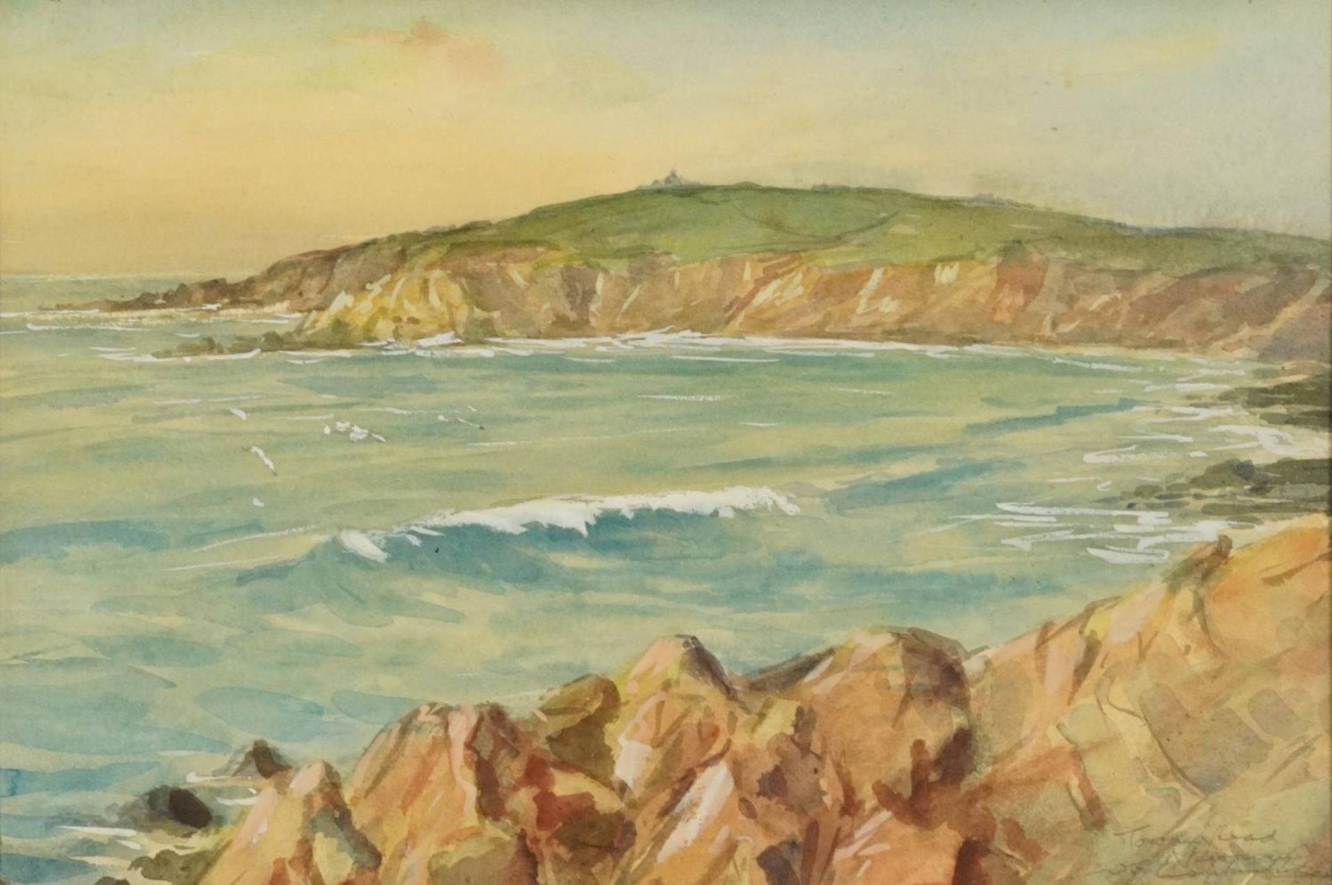 William Henry Archibald Constantine, Mountainous Highland landscape and rocky coastal scene, two - Image 2 of 8