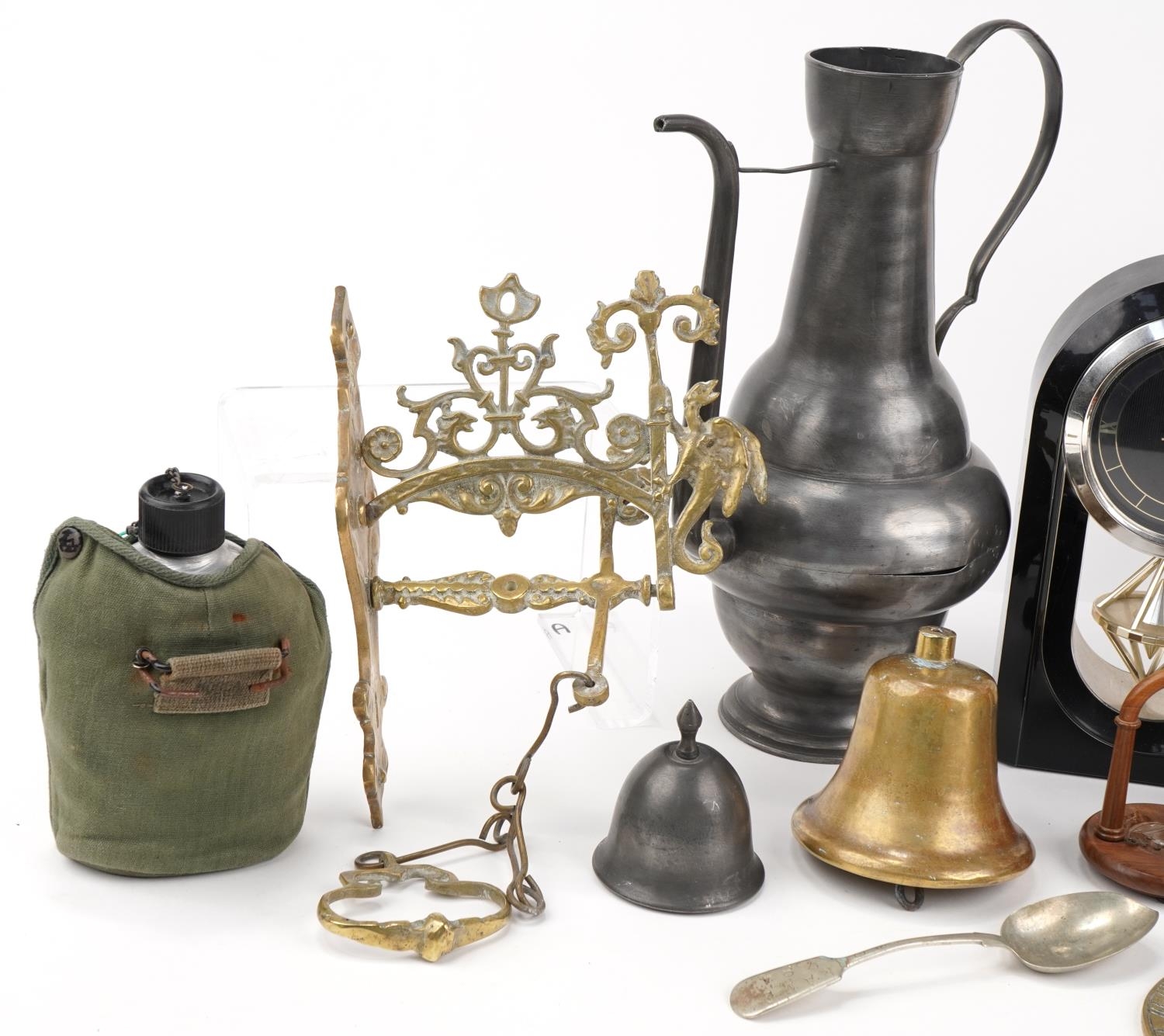 Antique and later sundry items including Voigtlander camera, sundial and bronze bell : For further - Image 3 of 3