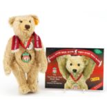 Footballing interest Steiff You'll Never Walk Alone bear, 28cm high : For further information on