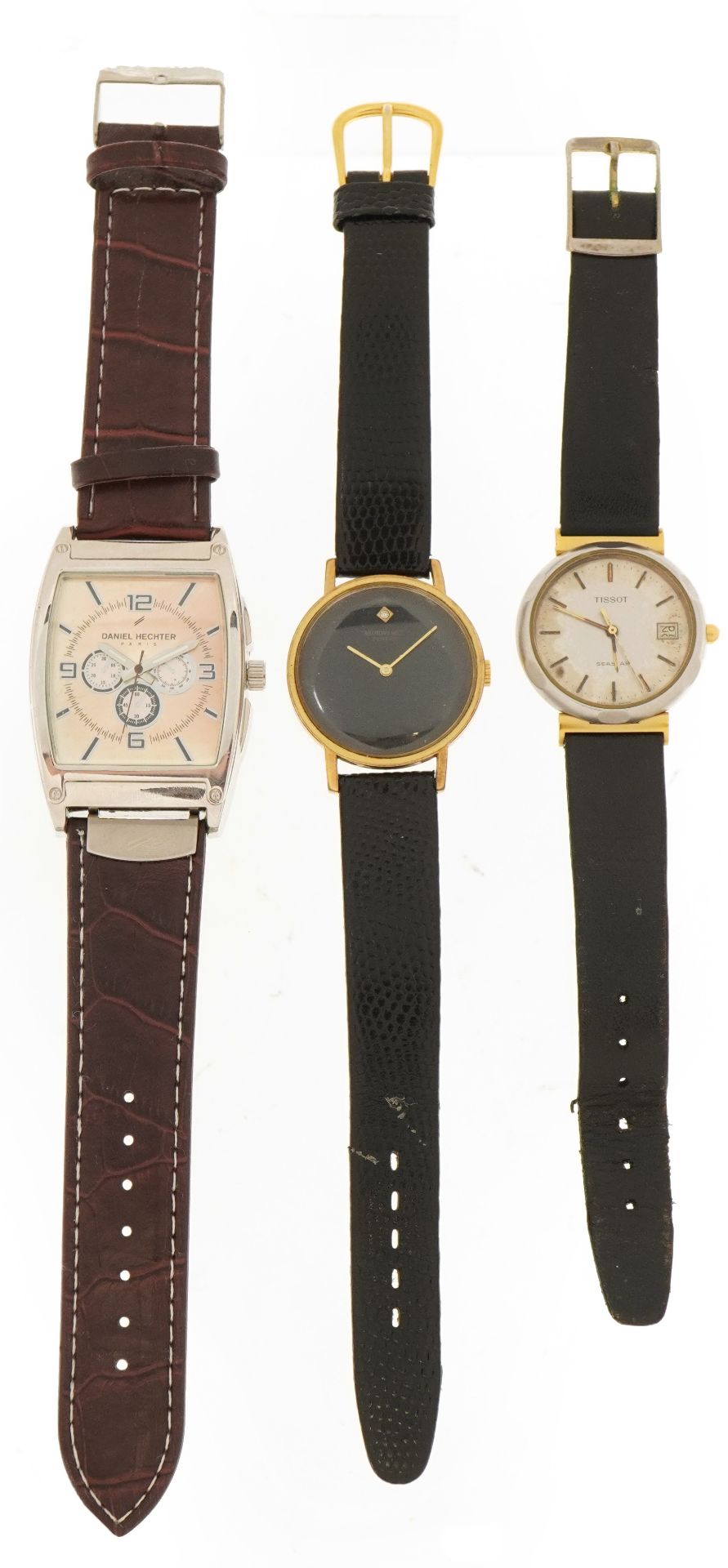Three vintage and later gentlemen's wristwatches comprising Tissot Seastar with box, Raymond Weil - Image 2 of 4