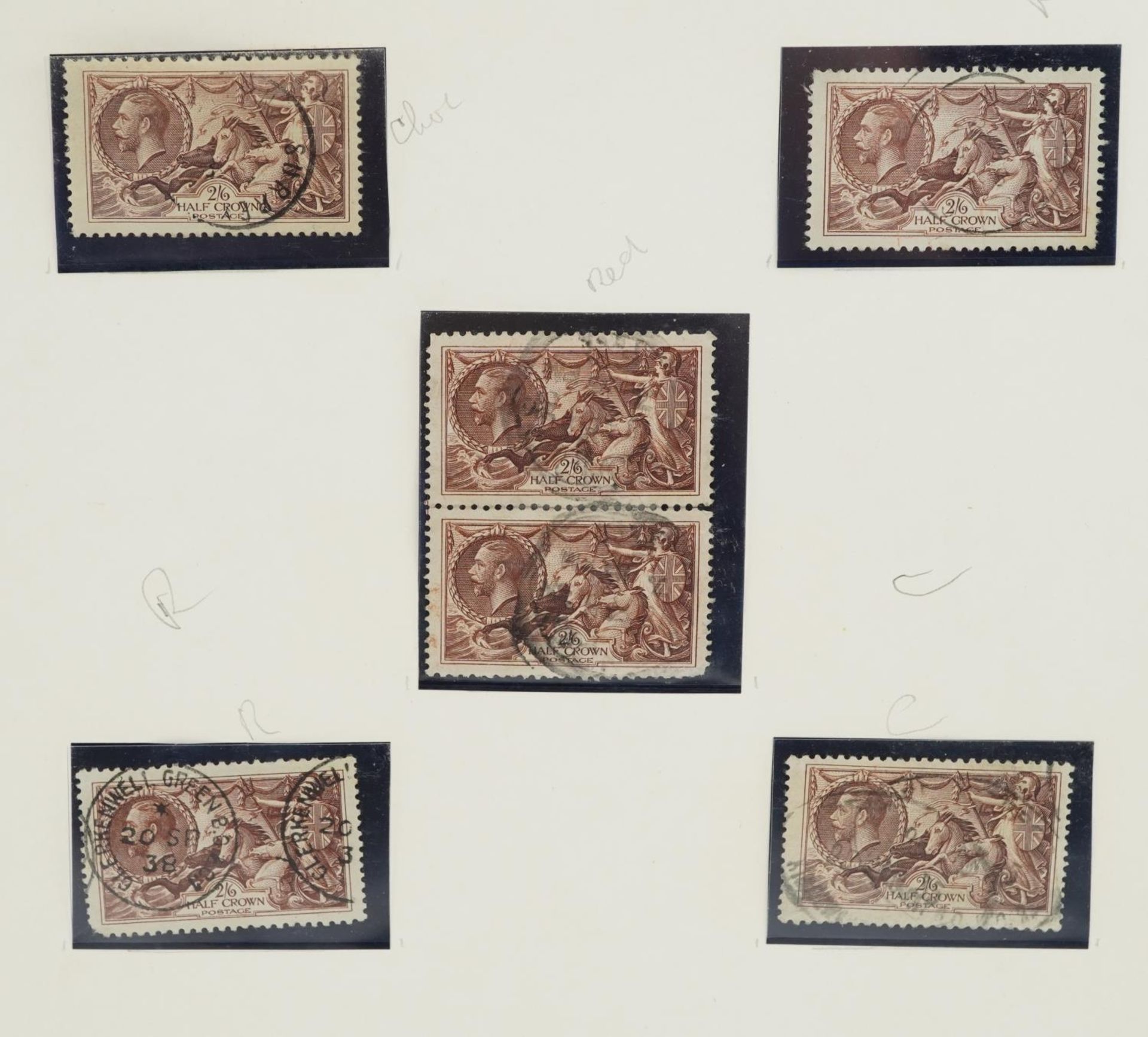 Fifteen various Seahorse stamps up to ten shillings including block of two : For further information - Image 6 of 7