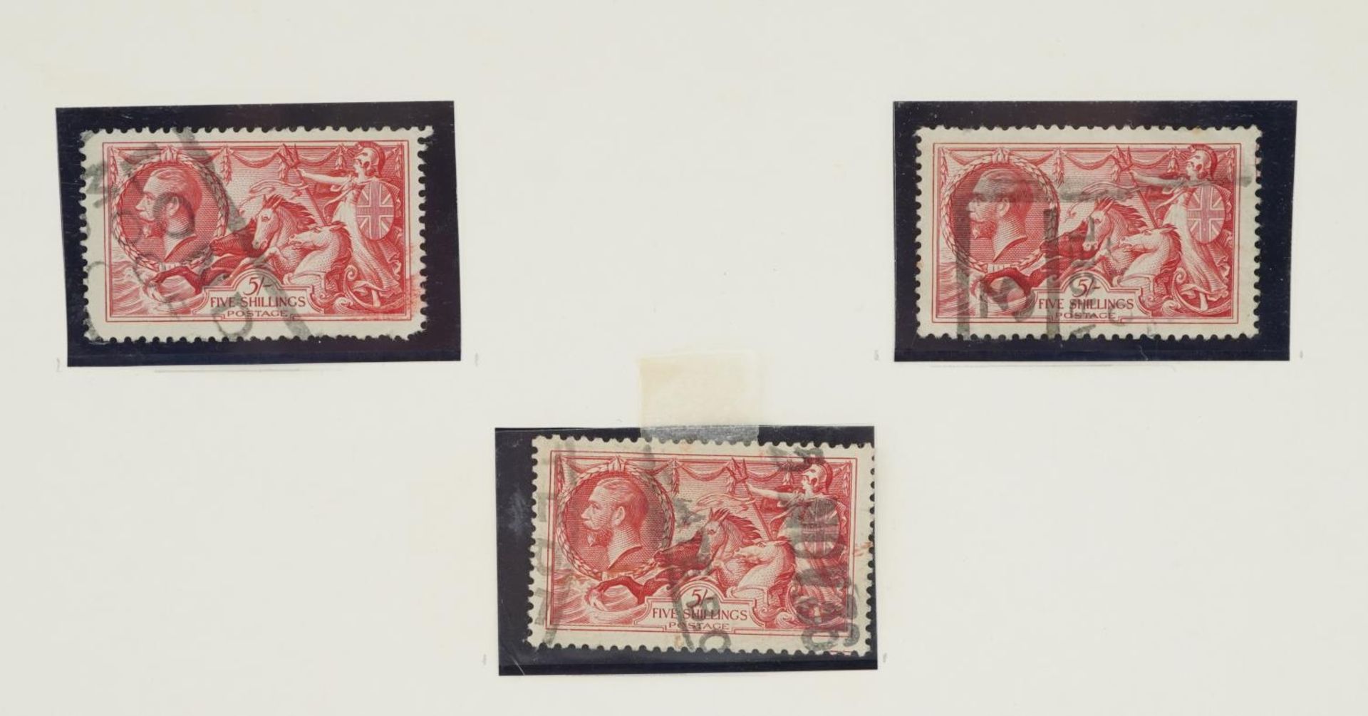 Fifteen various Seahorse stamps up to ten shillings including block of two : For further information - Image 7 of 7