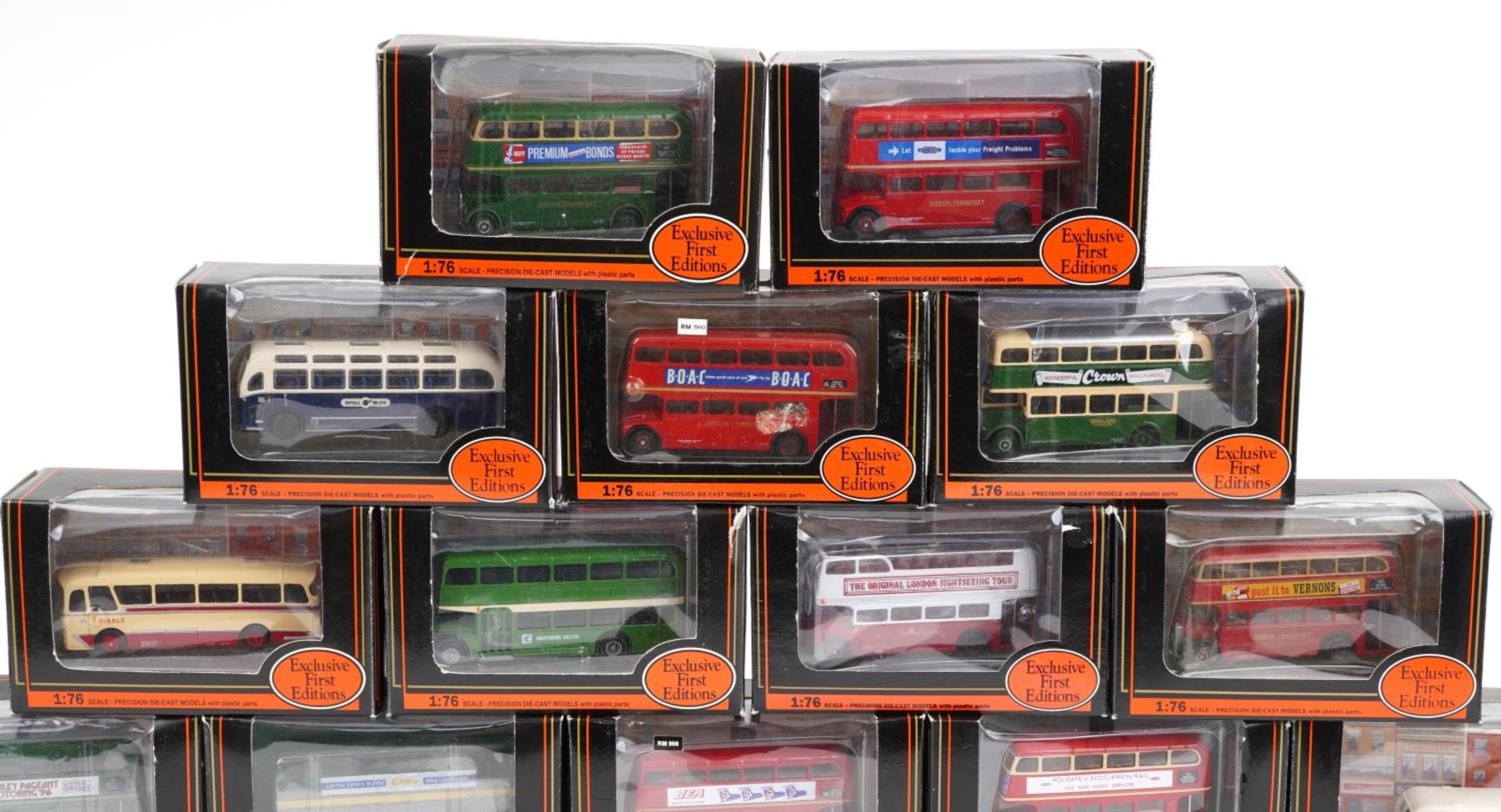 Twenty Exclusive First Editions 1:76 scale diecast model buses with boxes : For further - Image 2 of 4