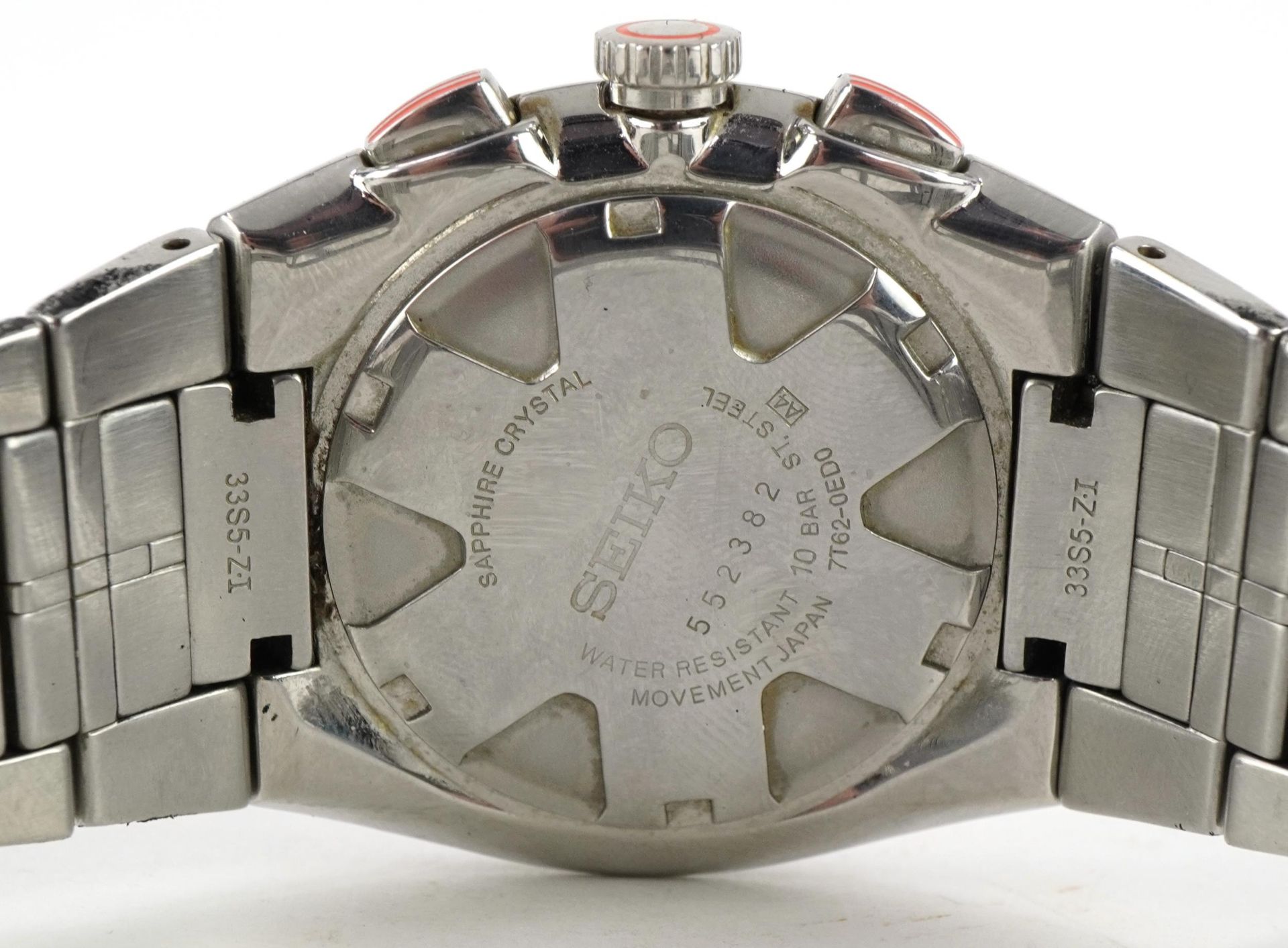 Seiko, gentlemen's Seiko Sportura chronograph wristwatch with box, the case numbered 562382, 38mm in - Image 4 of 6