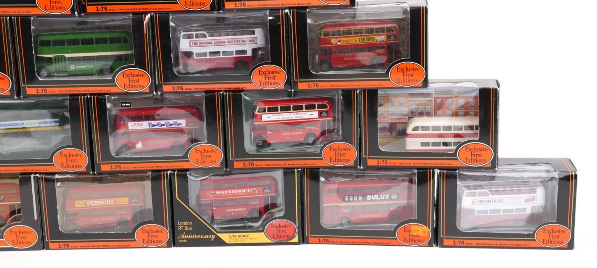 Twenty Exclusive First Editions 1:76 scale diecast model buses with boxes : For further - Image 4 of 4