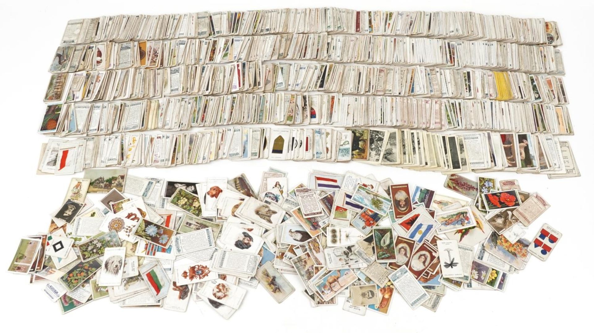 Large collection of cigarette cards, various genres, including Will's and Godfrey Phillips : For