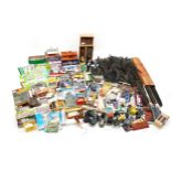 Extensive collection of model railway accessories, predominantly OO gauge, including railway