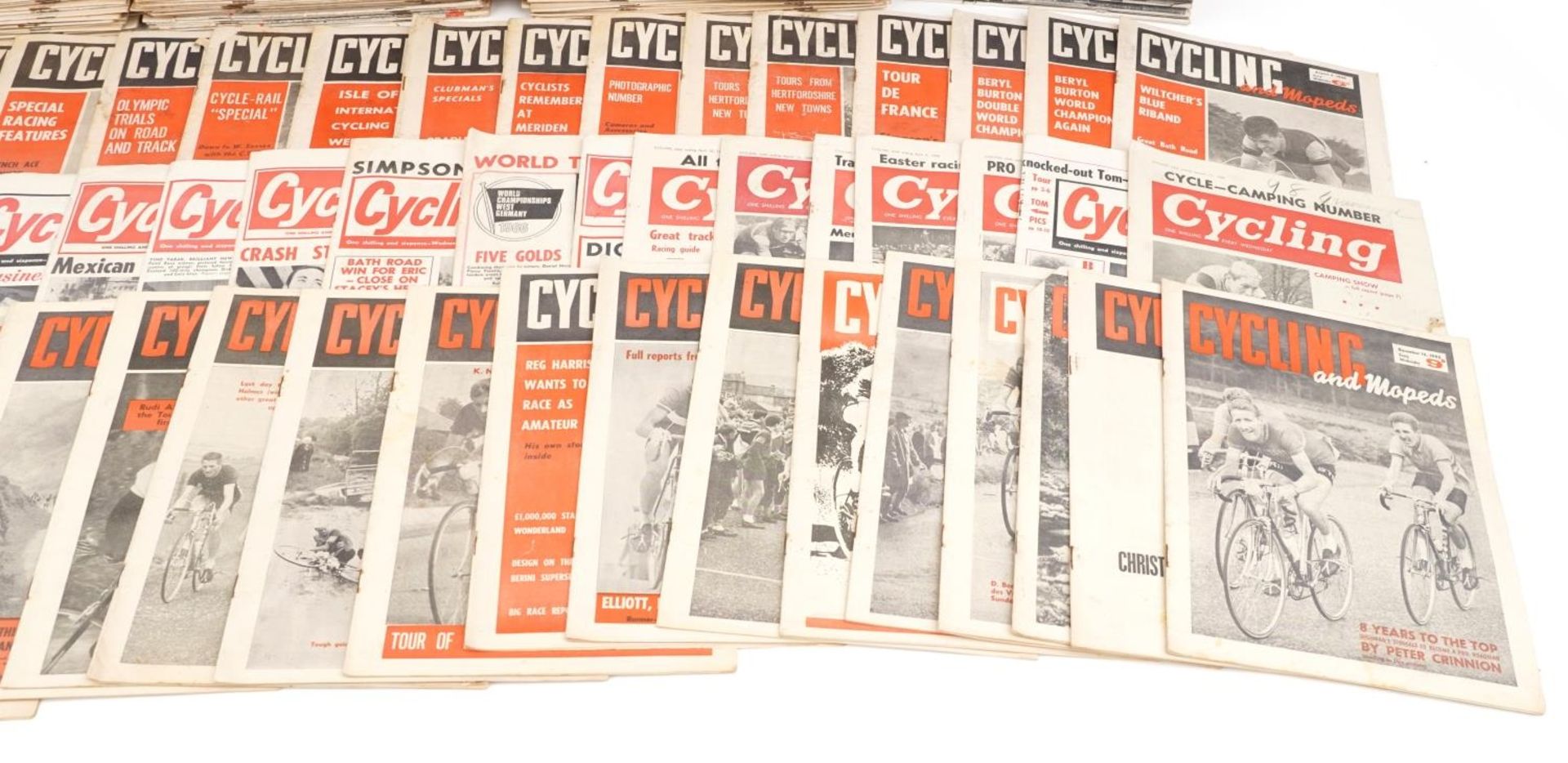 Large collection of vintage cycling interest magazines including Cycling & Mopeds, Cycling Journal - Bild 5 aus 5