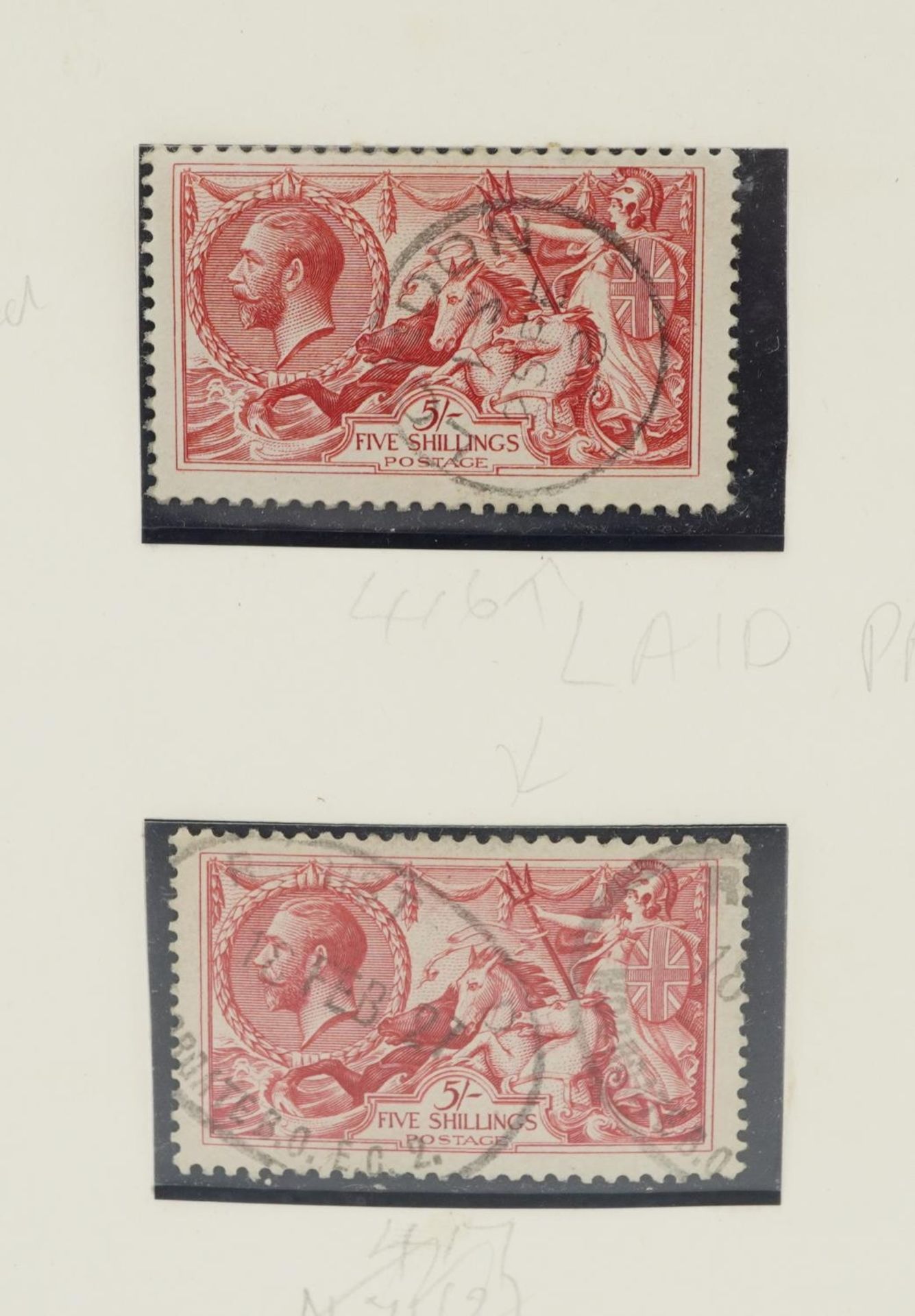 Fifteen various Seahorse stamps up to ten shillings including block of two : For further information - Image 4 of 7