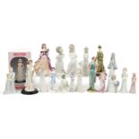 Collectable china figures and figurines including Royal Worcester, Leonardo Collection, Lucerne