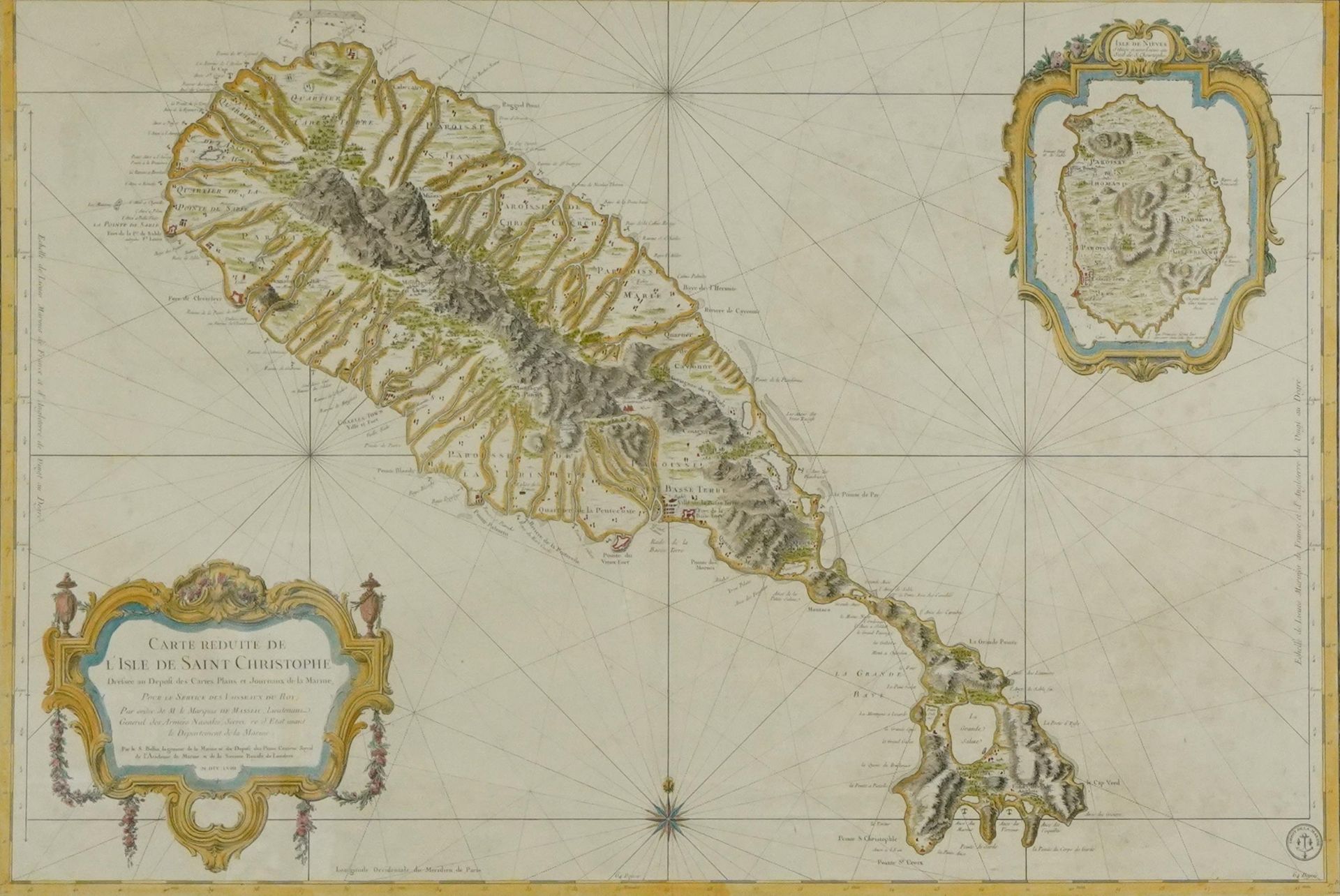 Two antique hand coloured maps comprising The West Indies by G H Swanston and a French example - Image 2 of 7