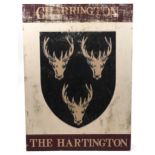 Large Charrington The Hartington tin advertising sign, 127cm x 91cm : For further information on