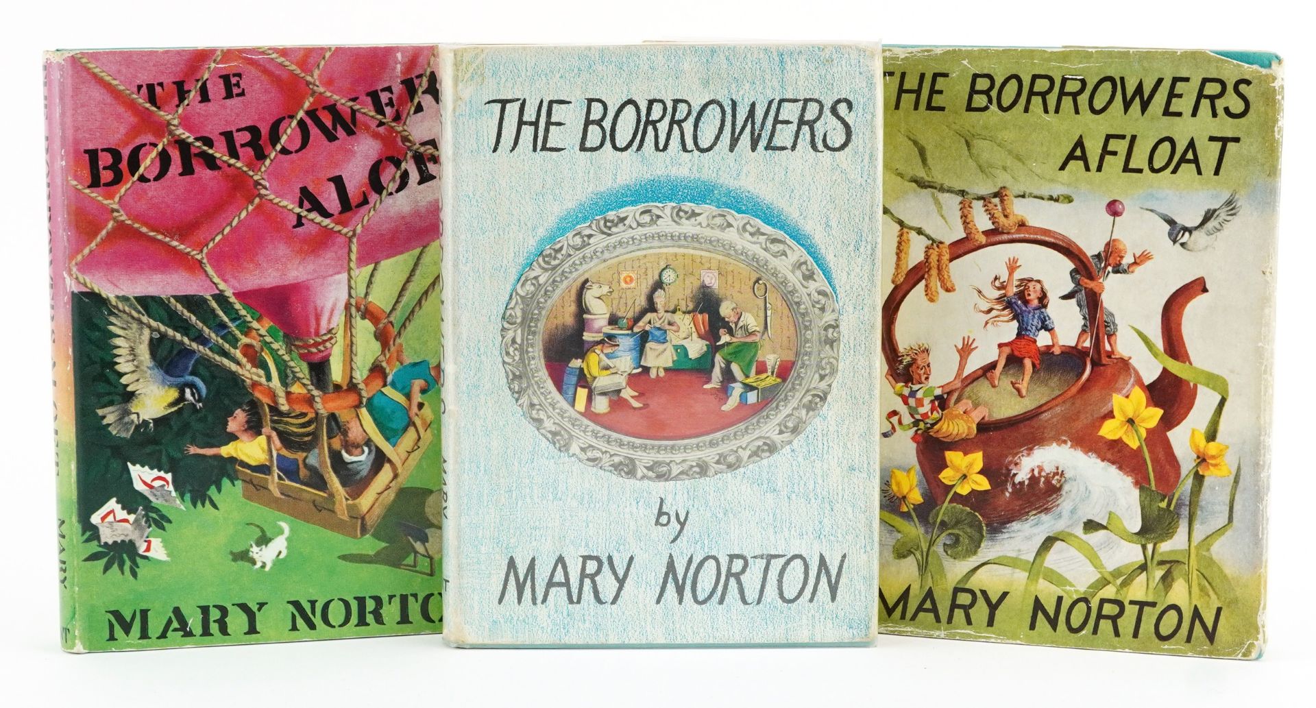 Two The Borrowers Afloat children's books including a 1959 first edition, together with a copy of