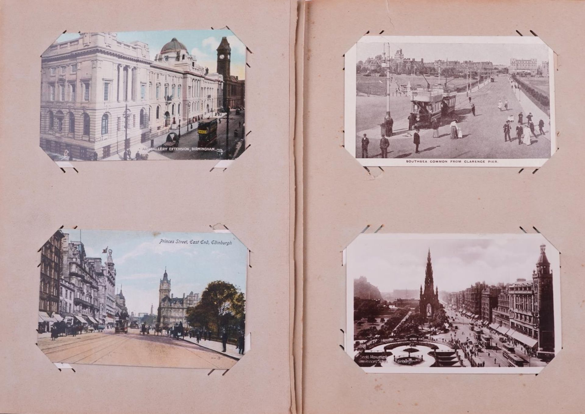 Collection of topographical postcards arranged in an album including London, Leicester, Weston Super - Bild 2 aus 9