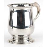 A Wilcox, George VI silver one pint tankard, 12.5cm high, 318.4g : For further information on this