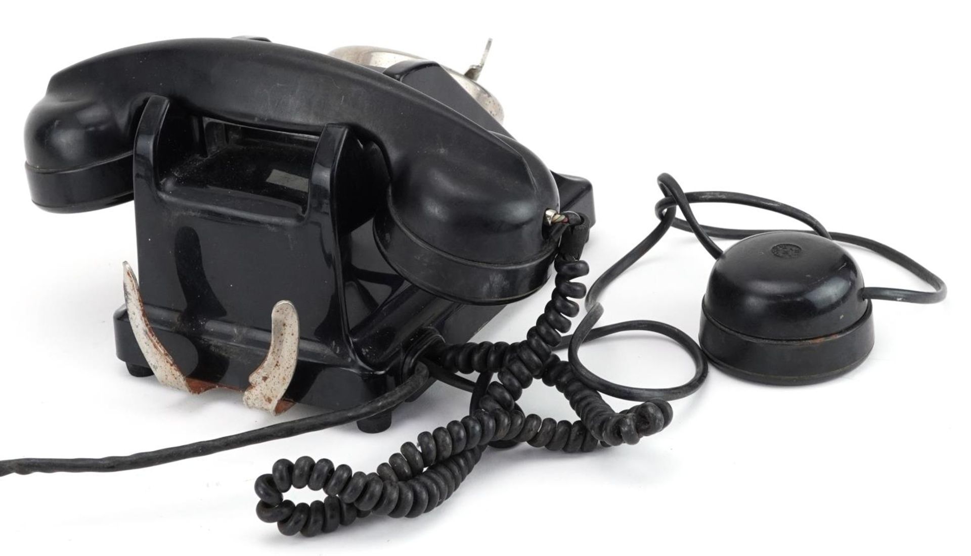 Vintage French L'Etat Telephone, 24cm wide : For further information on this lot please visit - Image 2 of 4