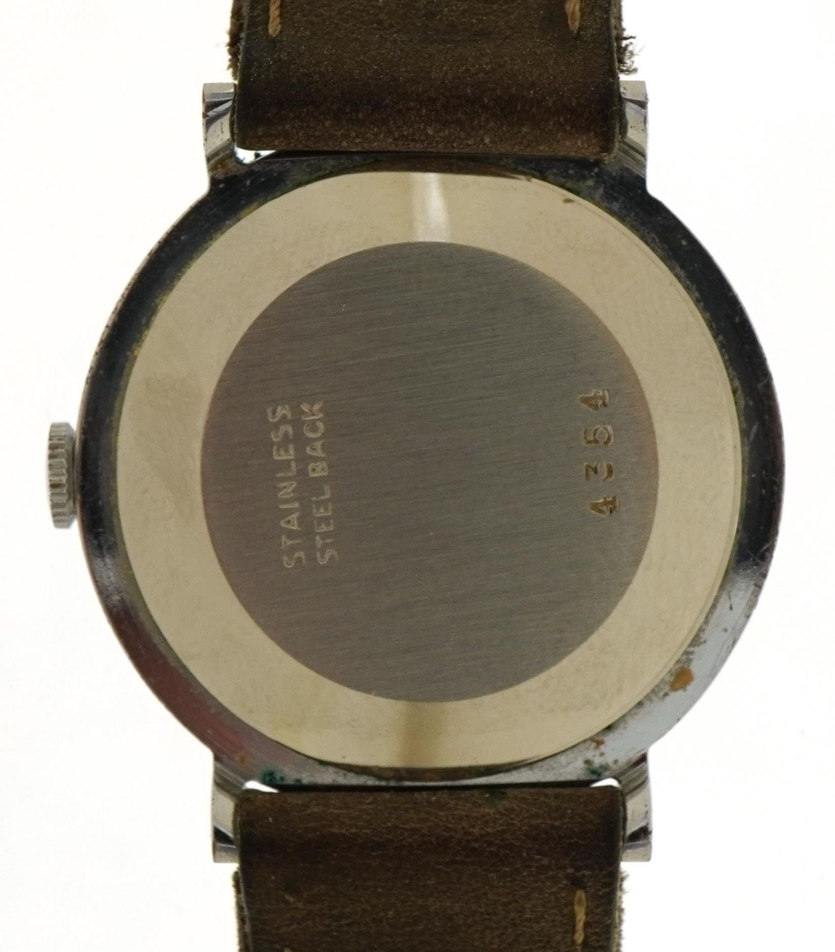 Olma, gentlemen's Olma Bimatic manual wristwatch with subsidiary dial, the case numbered 4354, 31. - Image 3 of 4