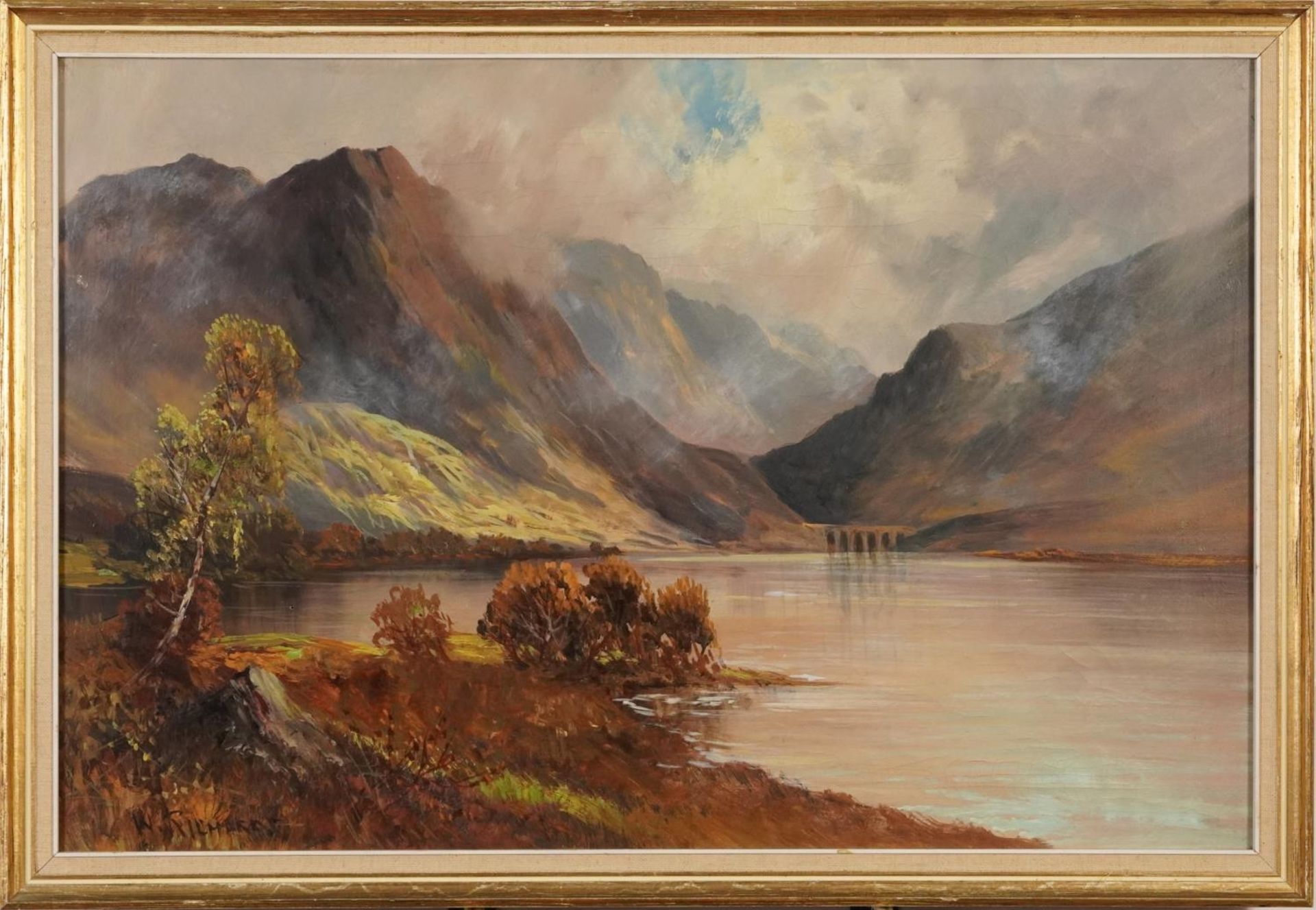 Glen Ogle and Dunkeld, Pair of 19th century Scottish school oil on canvases, indistinctly signed, - Image 9 of 13