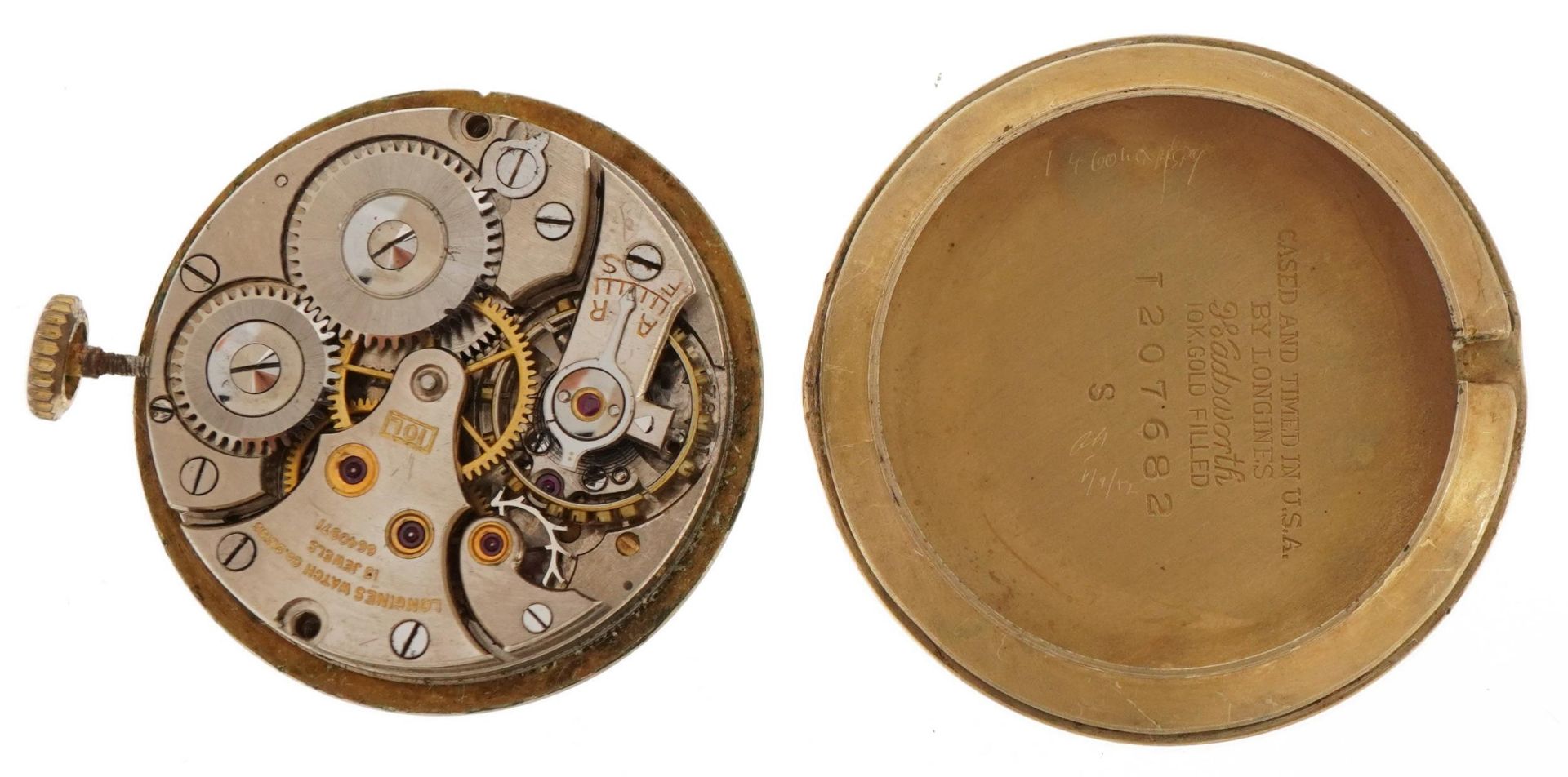 Longines, gentlemen's 10k gold filled manual wristwatch with subsidiary dial, the movement - Image 6 of 7