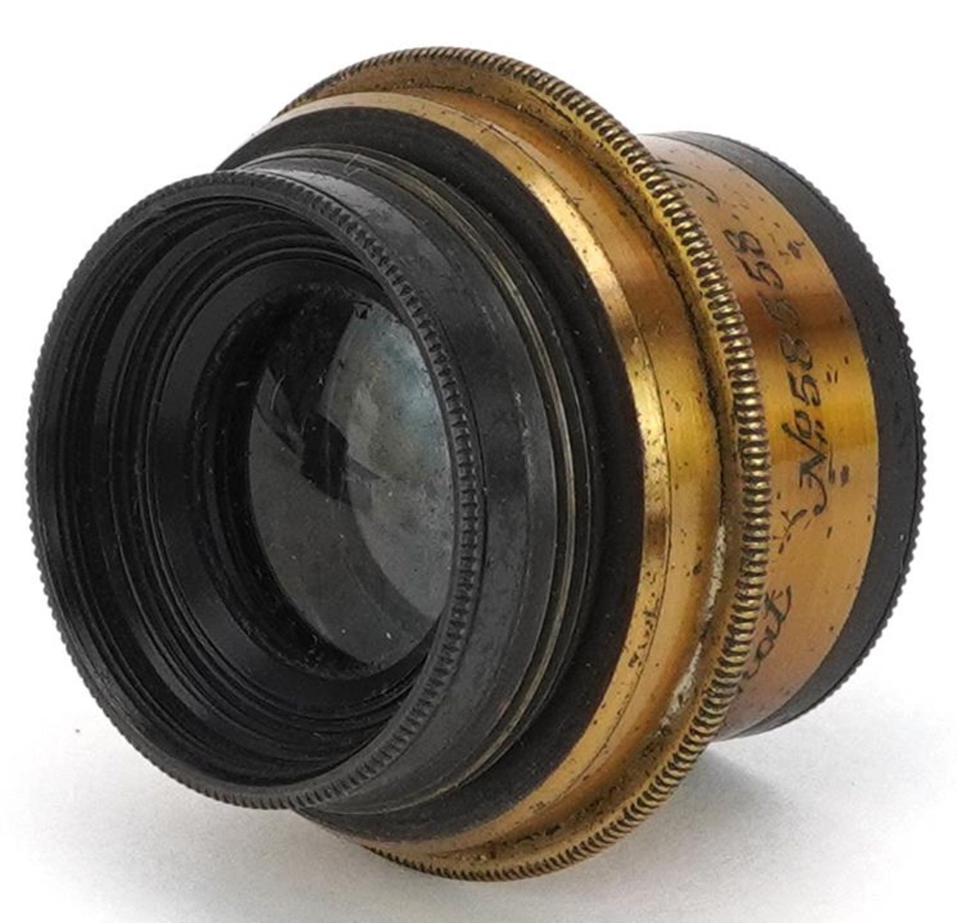 Cased Ross of London Symmetric Anastigmat lens numbered 58558, 3.5cm in length : For further - Bild 3 aus 6
