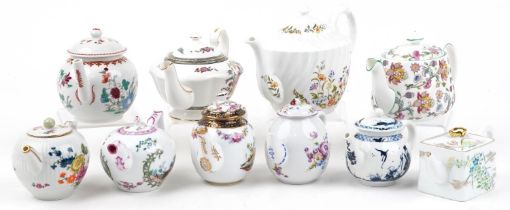 Ten porcelain teapots including Aynsley, Minton and Franklin Mint Victoria & Albert Museum