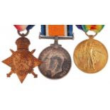 British military World War I trio with Mons star awarded to CHT-698DVR.H.MAYES.A.S.C. : For