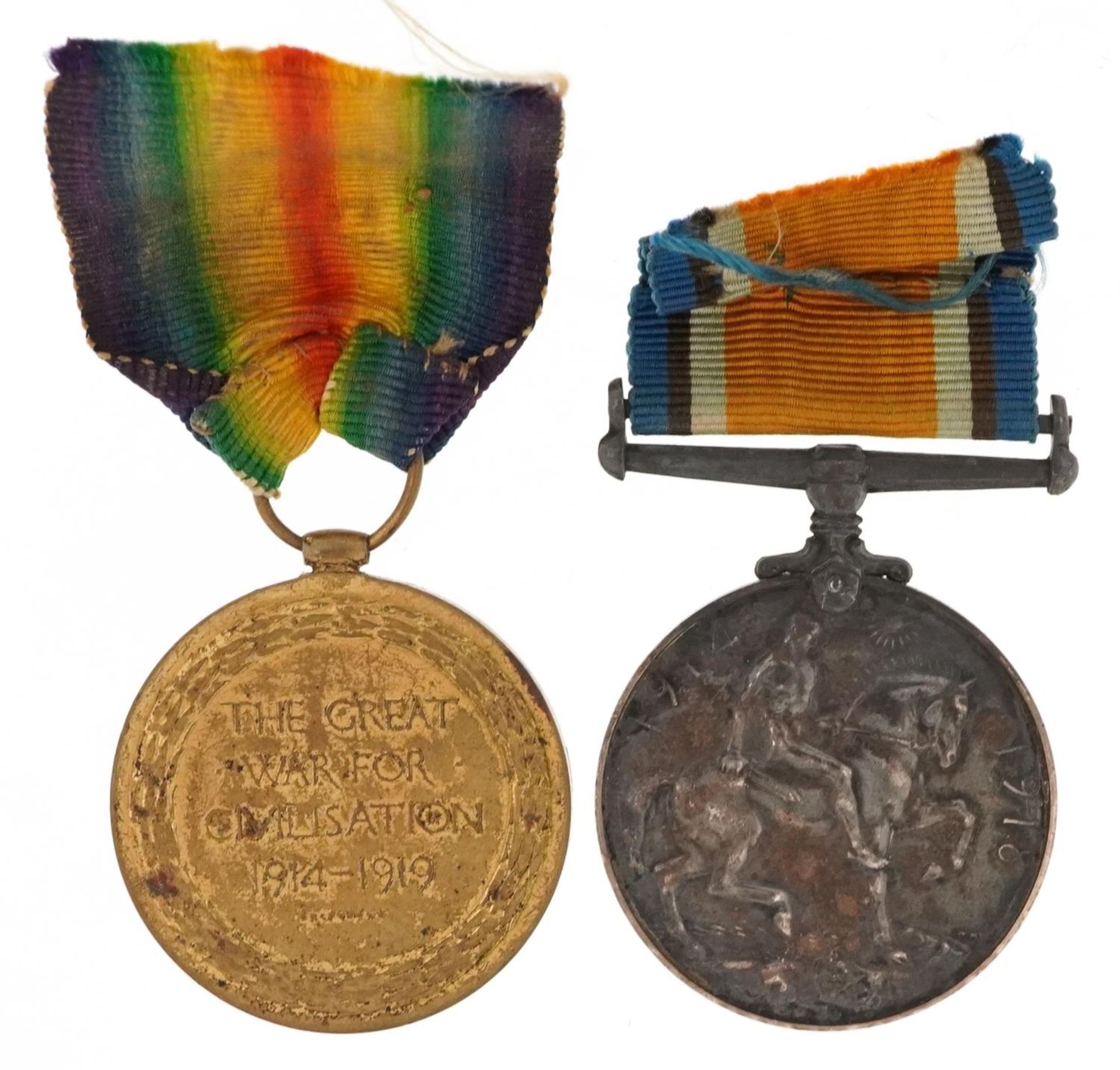 British military World War I pair awarded to 18282PTE.W.E.WELLS.A.S.C. : For further information - Bild 3 aus 5