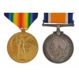 British military World War I pair awarded to 4588PTE.A.J.SPRAAOWHAWK.E.SURR.R : For further