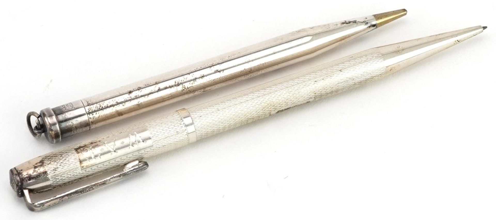 Two silver propelling pencils with cases comprising Yard-O-Led and Yard-O-Lett : For further - Image 3 of 5