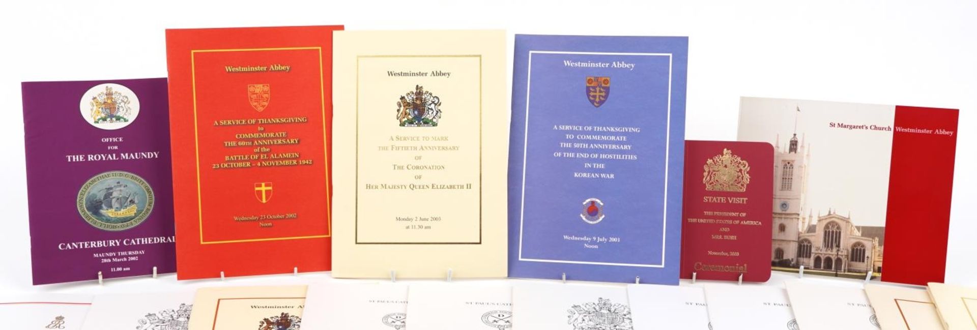Extensive collection of royal interest service and related booklets including Westminster Abbey 50th - Bild 2 aus 6