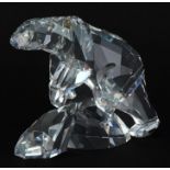 Swarovski Crystal polar bear, 17cm in length : For further information on this lot please visit