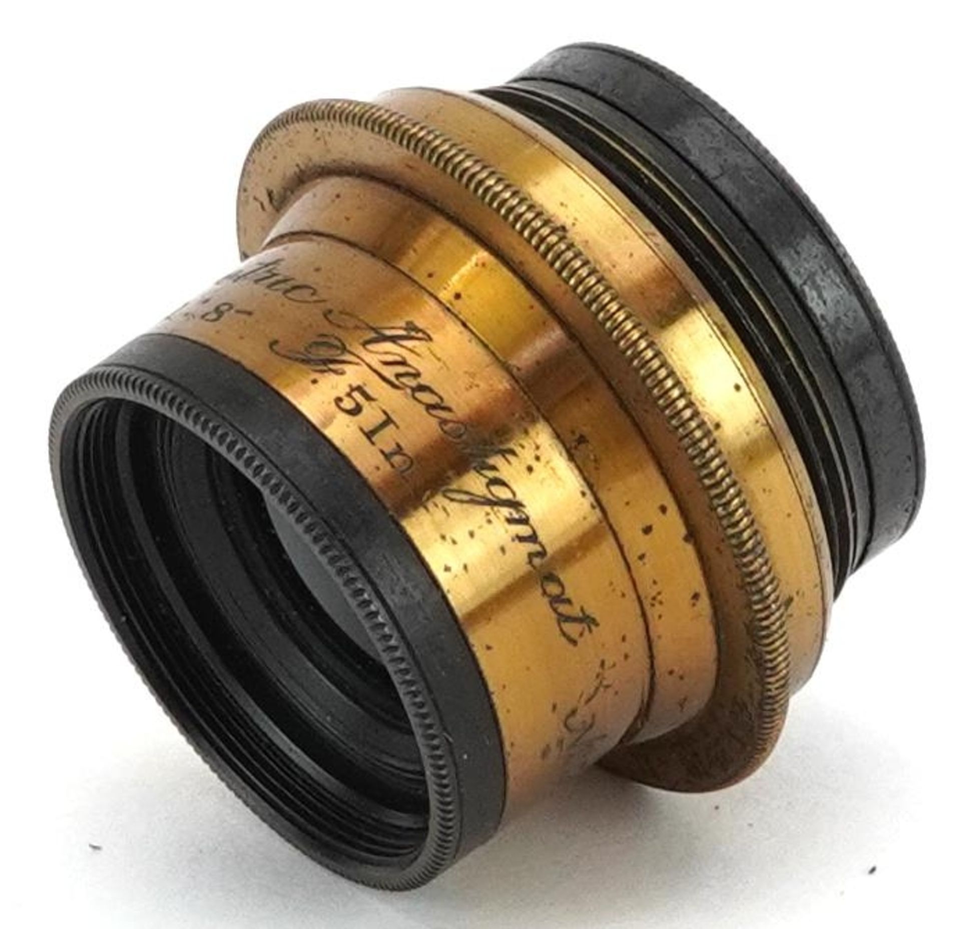 Cased Ross of London Symmetric Anastigmat lens numbered 58558, 3.5cm in length : For further - Bild 2 aus 6