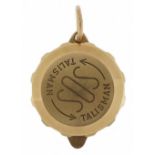 9ct gold SOS talisman pendant, 2.7cm high, 10.0g : For further information on this lot please