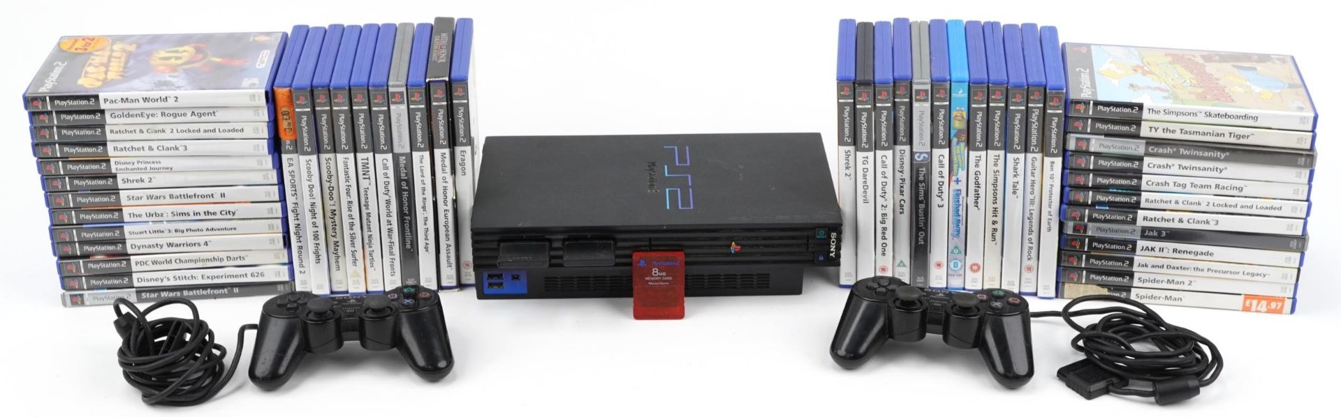 Sony PlayStation 2 games console with a large collection of games : For further information on