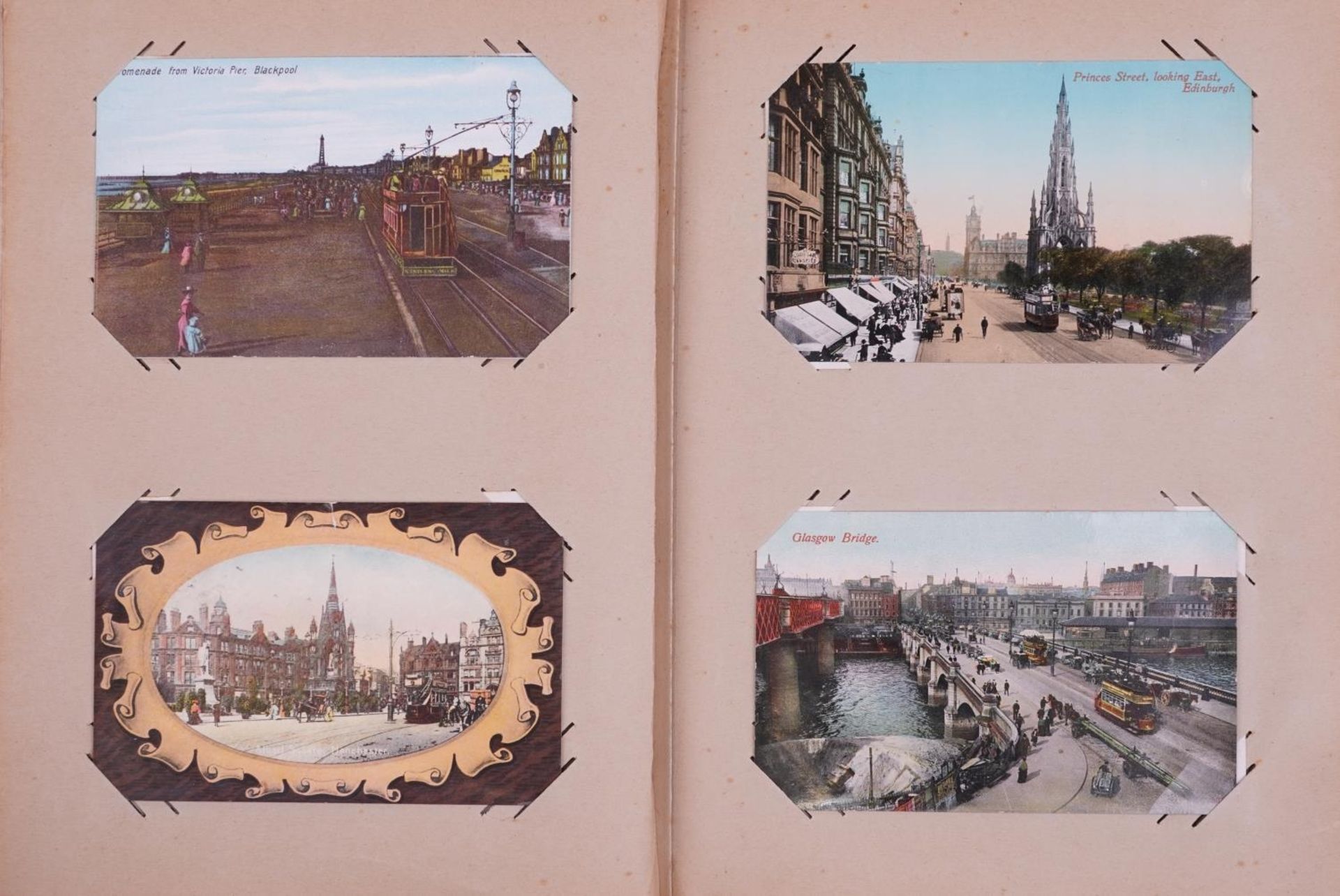 Collection of topographical postcards arranged in an album including London, Leicester, Weston Super - Bild 4 aus 9