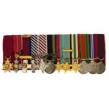 Set of twelve military interest dress medals including Air Crew Europe Star with Atlantic bar :