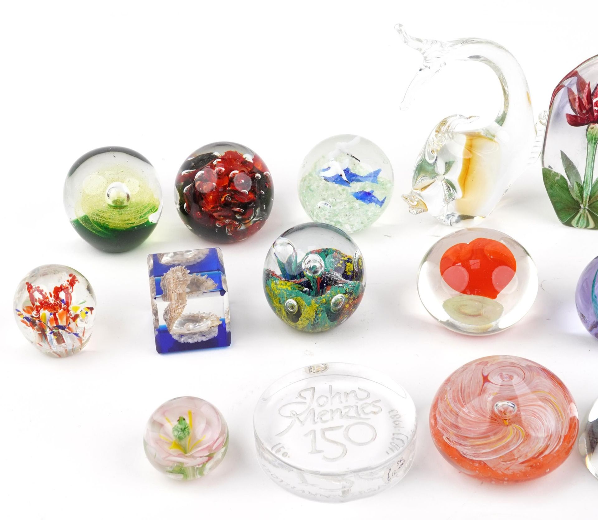 Twenty one colourful glass paperweights including Caithness and a Swedish flower, the largest 19cm - Image 2 of 4