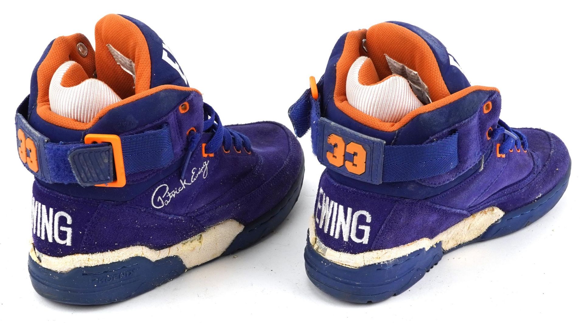 Pair of Patrick Ewing Phoenix high top trainers with box, size 7 : For further information on this - Image 3 of 5