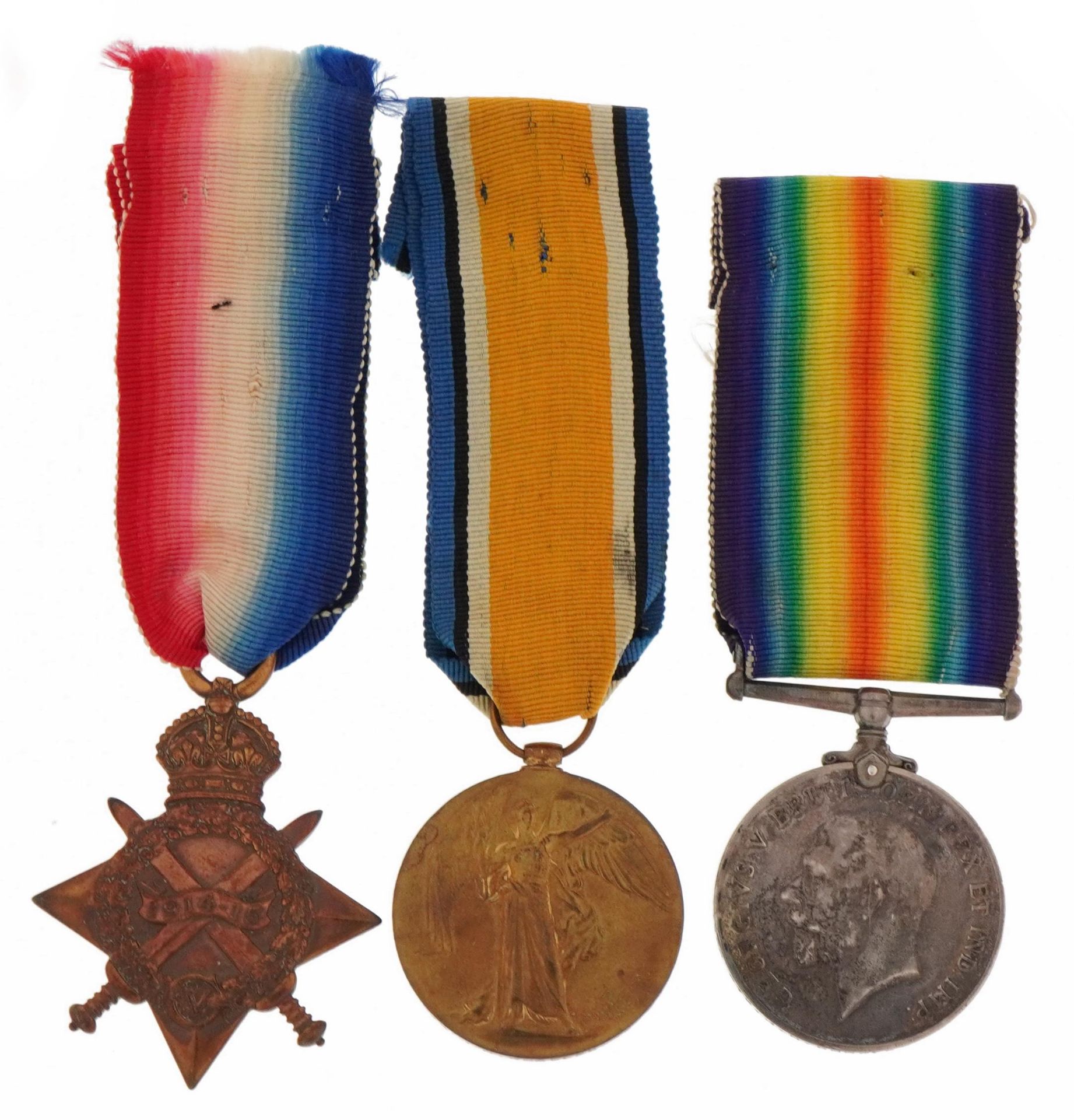 British military World War I trio awarded to 14250.PTE.J.H.KNOWLES.W.RID.R. : For further - Bild 3 aus 8