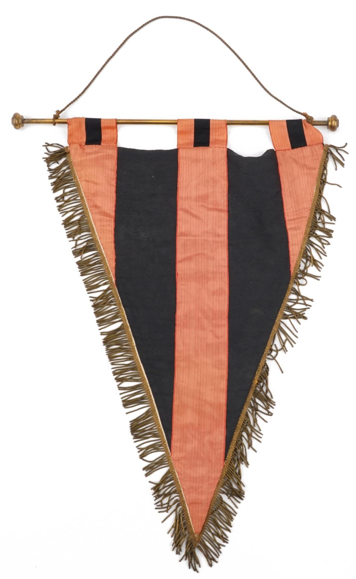 Footballing interest silk embroidered OGC Nice pennant, 62.5cm high : For further information on - Image 2 of 2