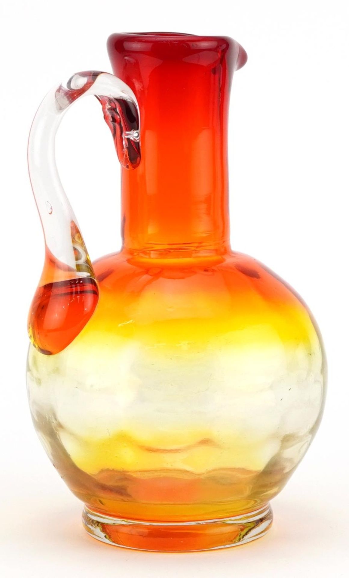 Legras, French Amberina art glass Pitcher, 22cm high : For further information on this lot please - Image 2 of 3