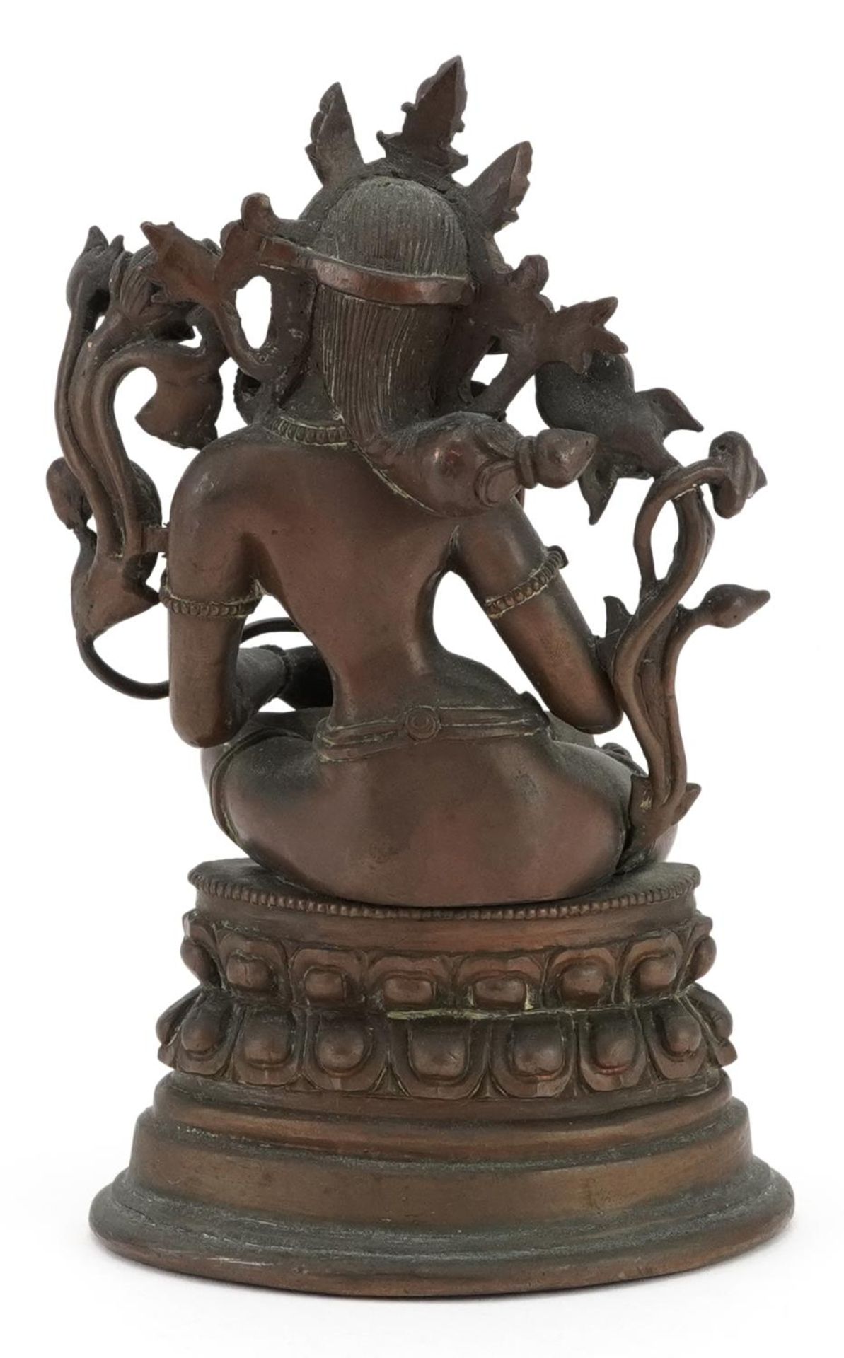 18th century Chinese bronze Buddha of Tara, 15cm high : For further information on this lot please - Bild 3 aus 6