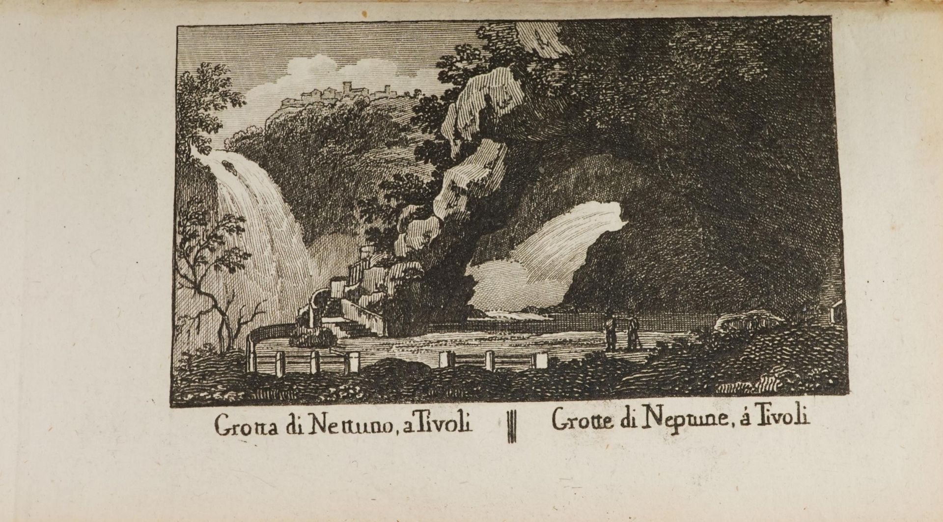 Vellum bound antique Italian book with black and white plates, Itinerario Istruttivo Di Roma 1718, - Image 8 of 9