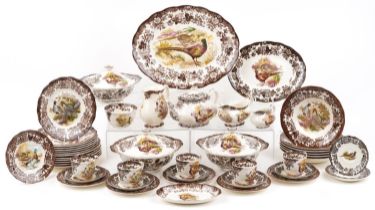 Palissy for the Royal Worcester Group Game series dinner and teaware including teapot, lidded