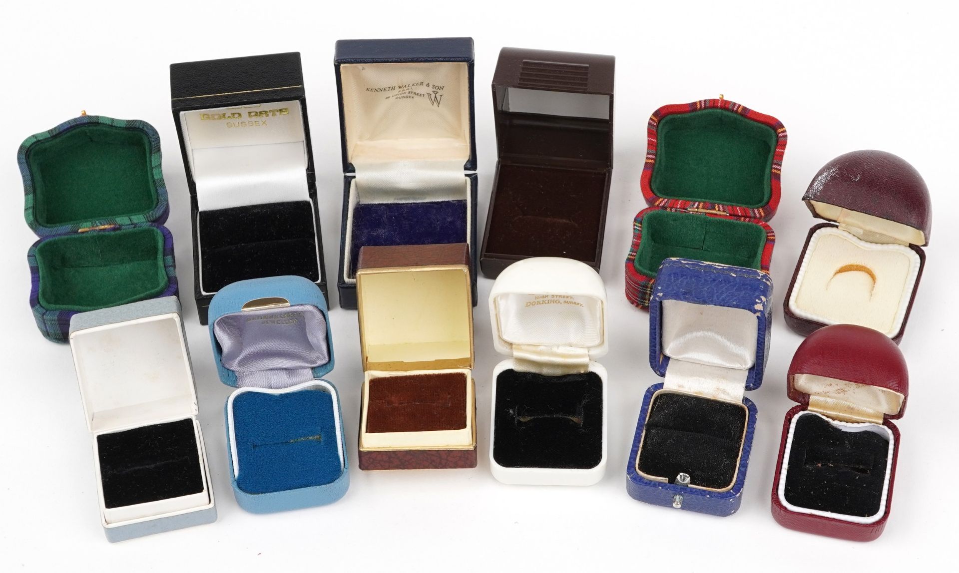 Twelve vintage and later ring boxes : For further information on this lot please visit - Image 2 of 4