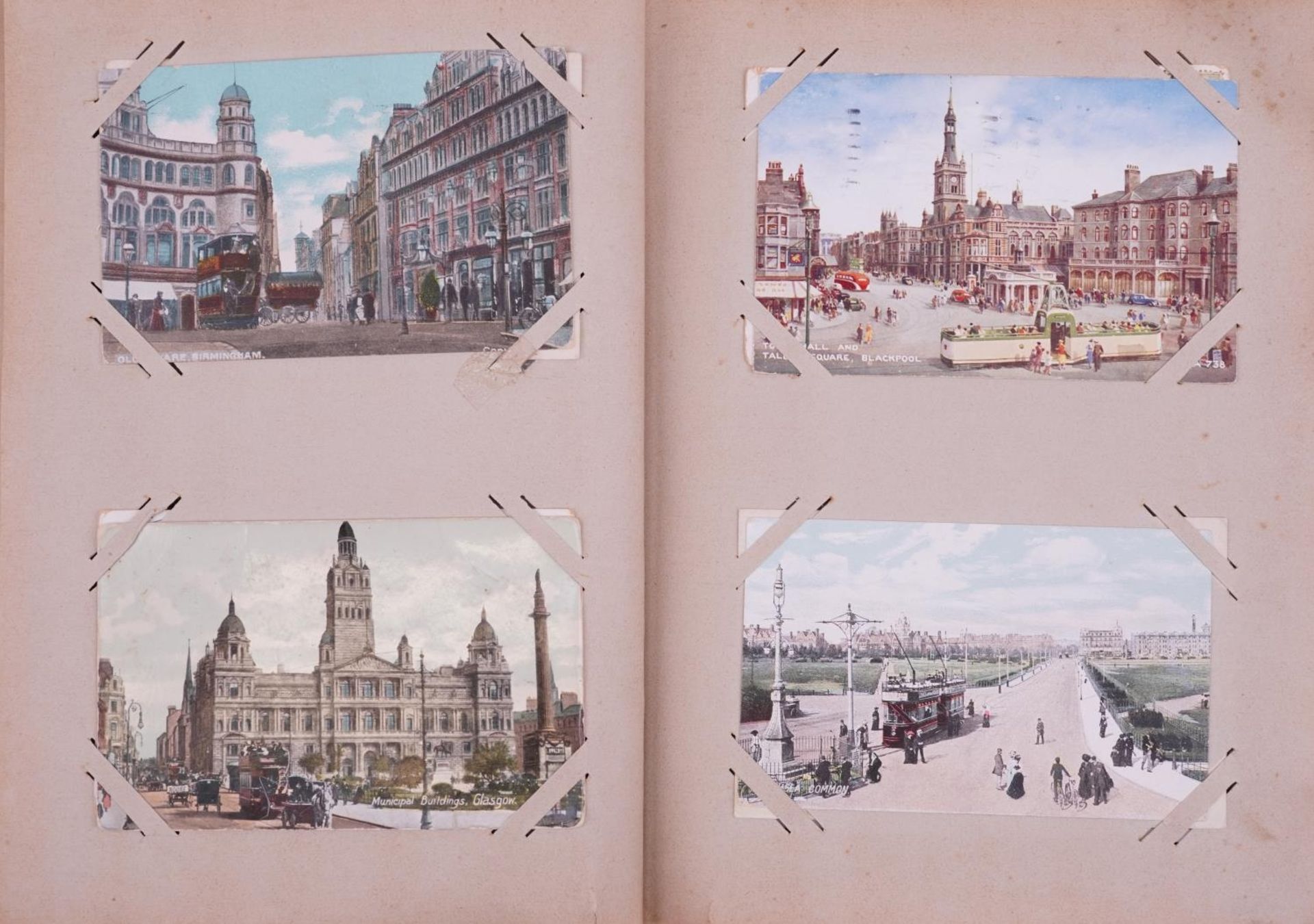 Collection of topographical postcards arranged in an album including London, Leicester, Weston Super - Bild 7 aus 9