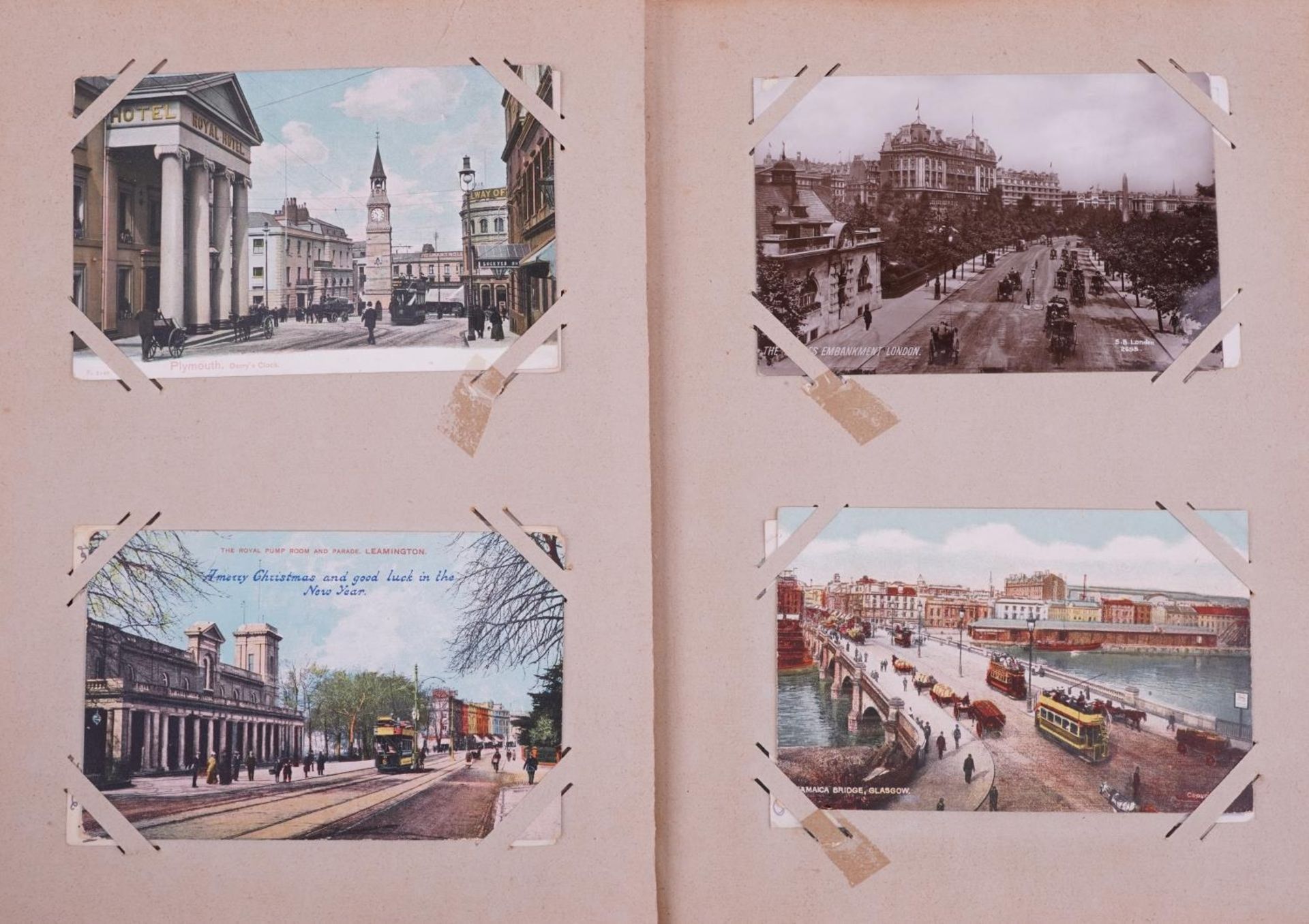 Collection of topographical postcards arranged in an album including London, Leicester, Weston Super - Bild 3 aus 9