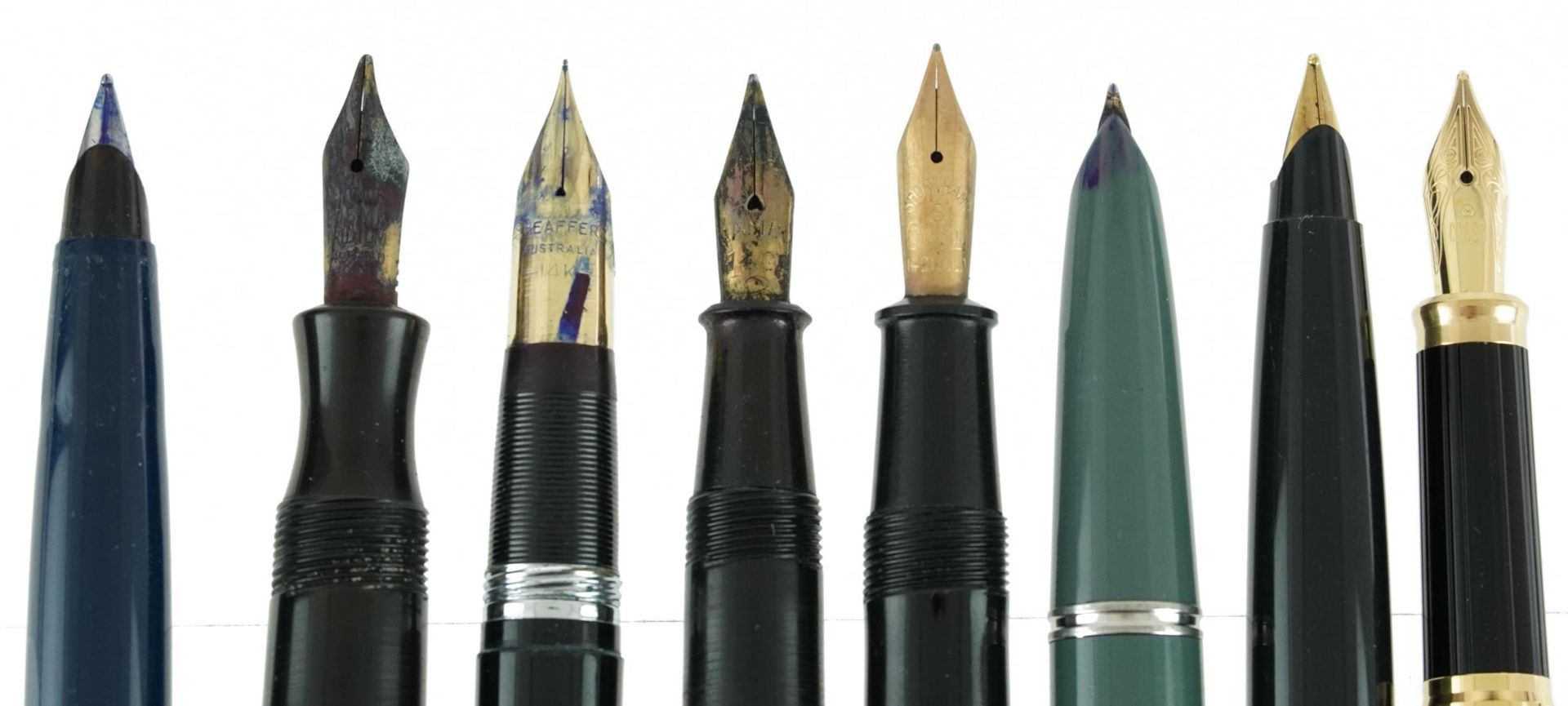 Eight vintage and later fountain pens including Sheaffer, Namiki, Mentmore, Parker and Conway - Image 2 of 2