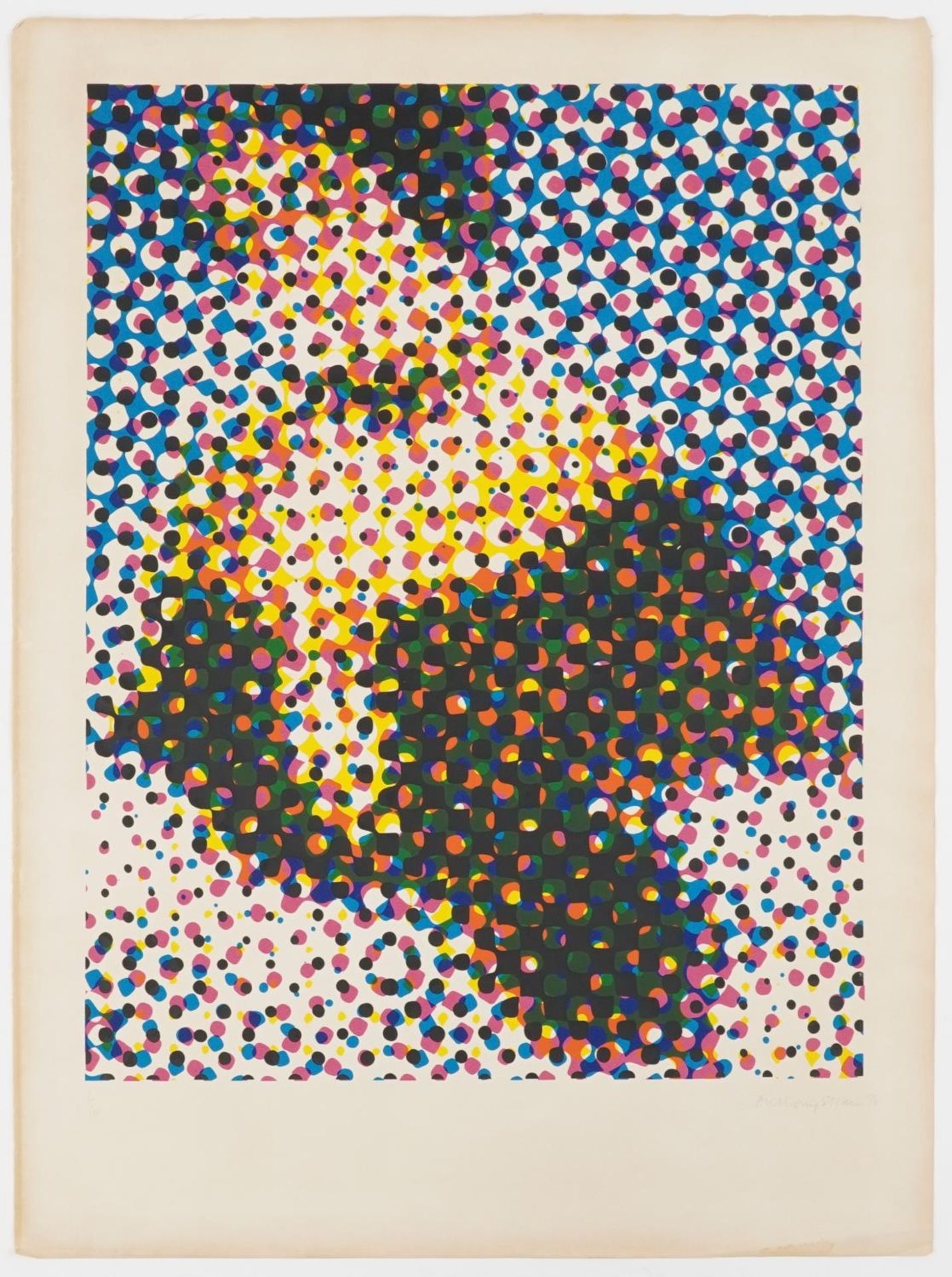 Anthony Stokes 1970 - Cyan, Cyan Magenta Yellow and Circles, three pencil signed lithographs, - Image 15 of 18