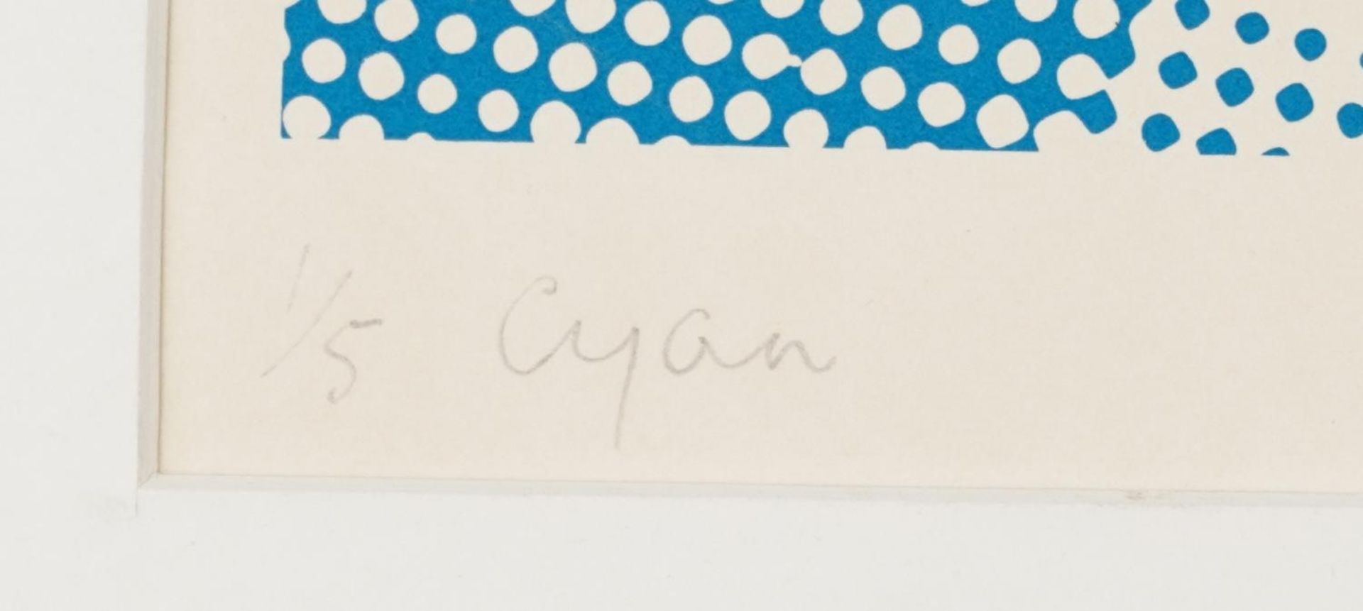 Anthony Stokes 1970 - Cyan, Cyan Magenta Yellow and Circles, three pencil signed lithographs, - Image 5 of 18